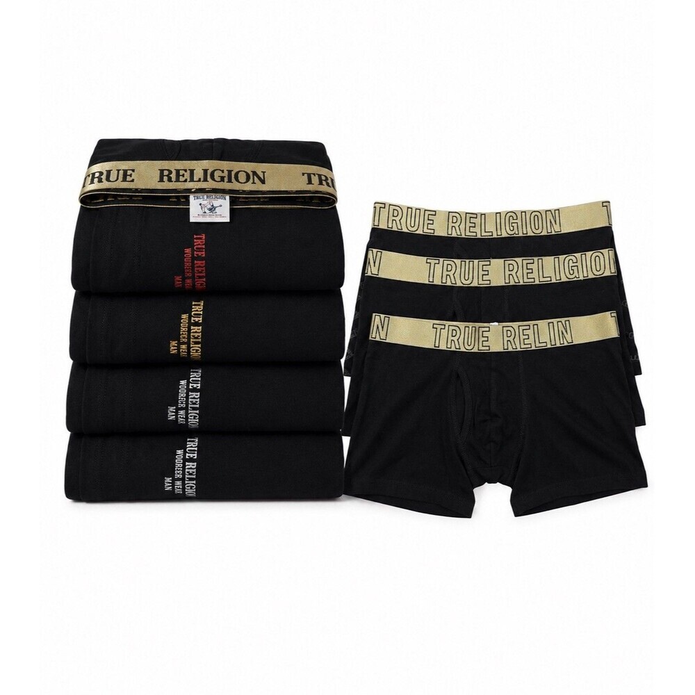 8 Men’s Assorted Apparel: True Religion Tees [4]& Wonderwear Boxers[4]